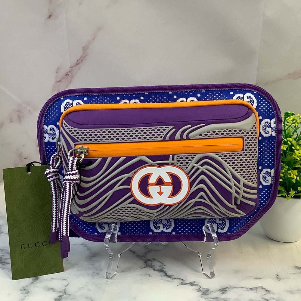 NWT Gucci Jersey GG Belt Bag